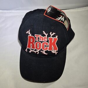 Dwayne The Rock Johnson WWF WWE The Great One‎ Snapback Hat Black VTG 90s NWT
